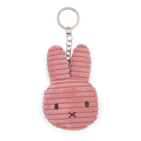 Miffy Flat Keychain ECO Corduroy Dusty Rose 10cm