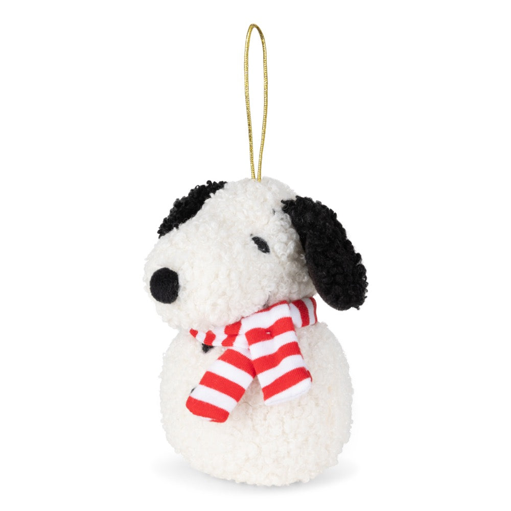 Peanuts Snoopy ECO Tiny Teddy Cream Snowman 10cm