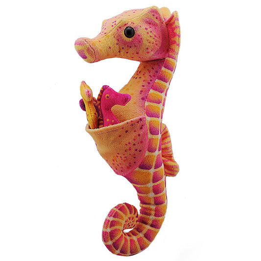 Wild Republic WR Plush Seahorse w/Babies 11.5 Inches