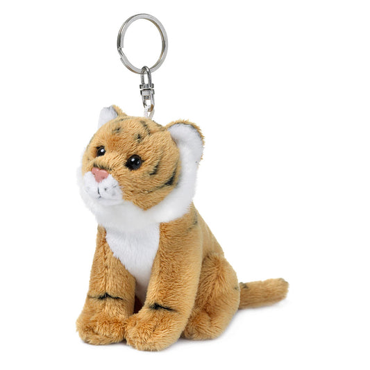 WWF Plush Brown Tiger Keychain 10cm